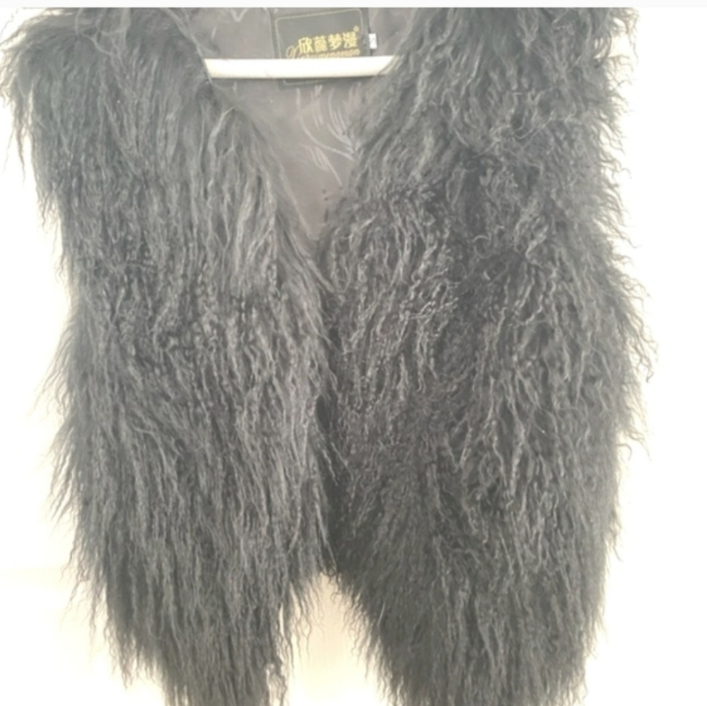Toifur Gray Faux Fur Vest